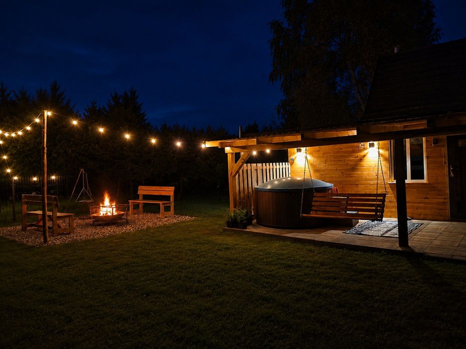 Domek z balią jacuzzi