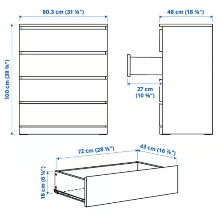 Komoda MALM Ikea