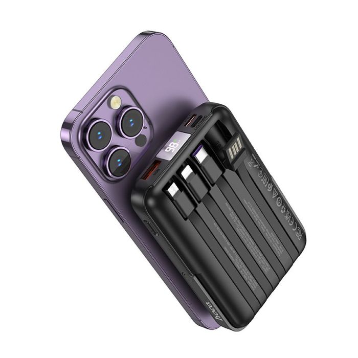 Повербанк Hoco J135 10000mAh MagSafe 15W підставка кабелі