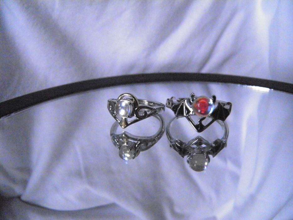 Zestaw pierścionków dla par/przyjaciół diabeł anioł dobro zło prezent