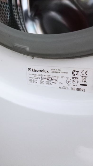 Pralka 6 kg Electrolux 45 cm EWS 106410W