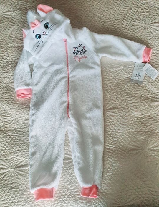Fato pijama macacão polar gatinha novo