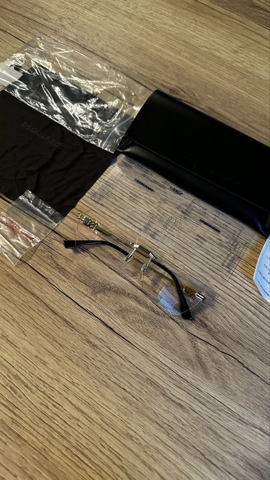 Okulary oprawki zlote DSQUARED2 oryginal