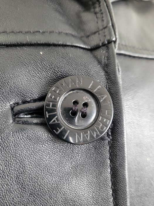 czarna skórzana kurtka marki Leather Man