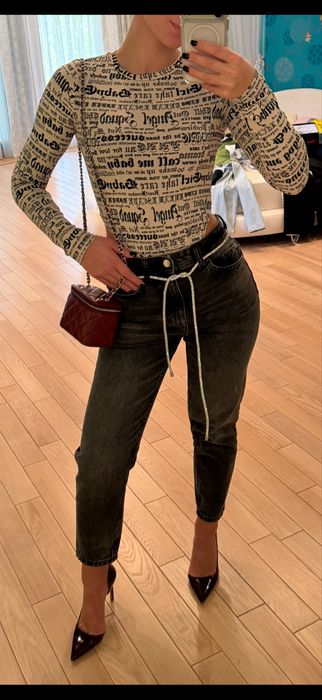 Джинсы Zara графит