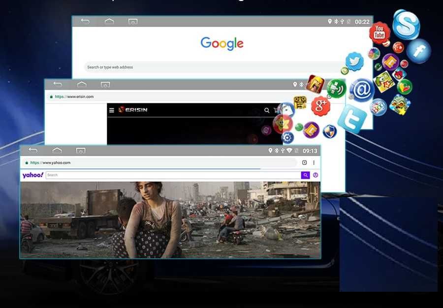 Radio FM RDS DAB+ CarPlay Android WiFi GPS USB MP4 MP3 Audi A4 A5