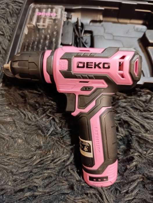 Różowa wiertarko wkrętarka 12v