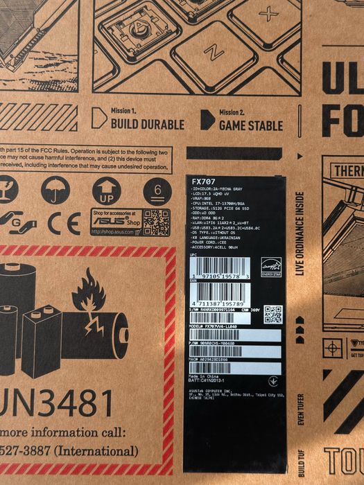 Asus TUF Gaming FX707