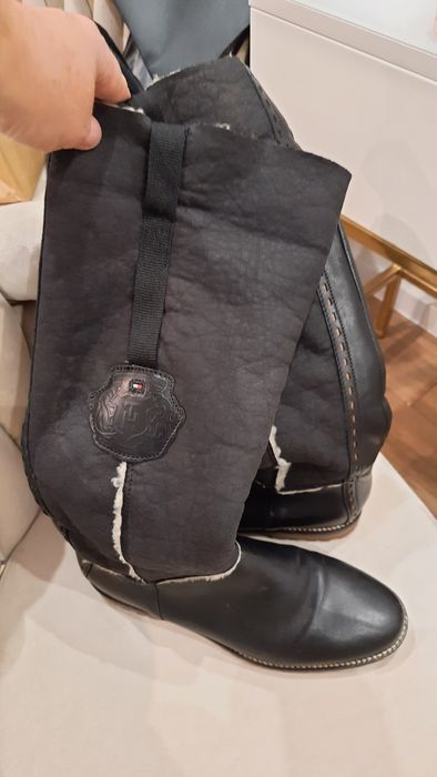 Kozaki skóra Tommy Hilfiger