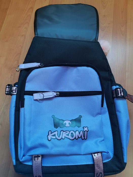Рюкзак з помпоном та USB кабелем Anime KUROMI для дівчинки