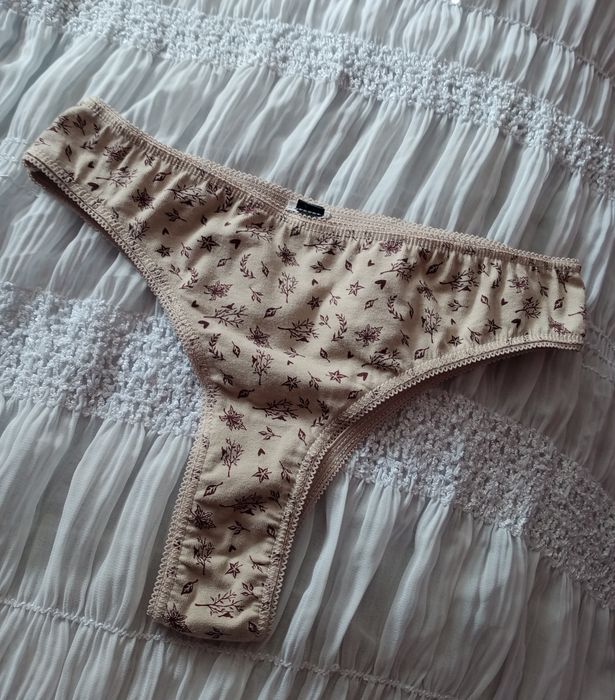 Stringi damskie bawełniane - 2 sztuki