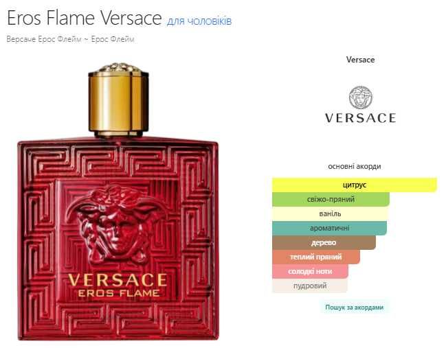Versace Eros Flame, Eau de Parfum, парфуми, духи.