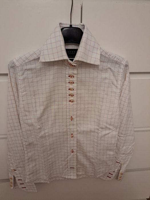 Blusa sacoor xs aos quadradinhos de mulher