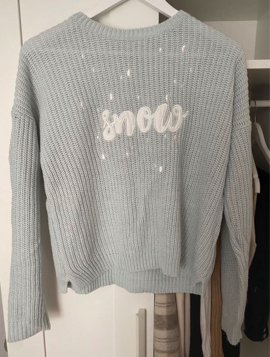 Sweter snow jasnoniebieski