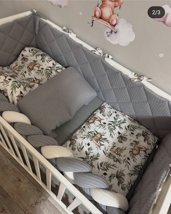 Стёганные бортики в детскую кроватку