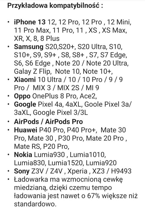 Baseus mini ładowarka indukcyjna Magsafe do IPhone 15W.Nowa.Polecam.
