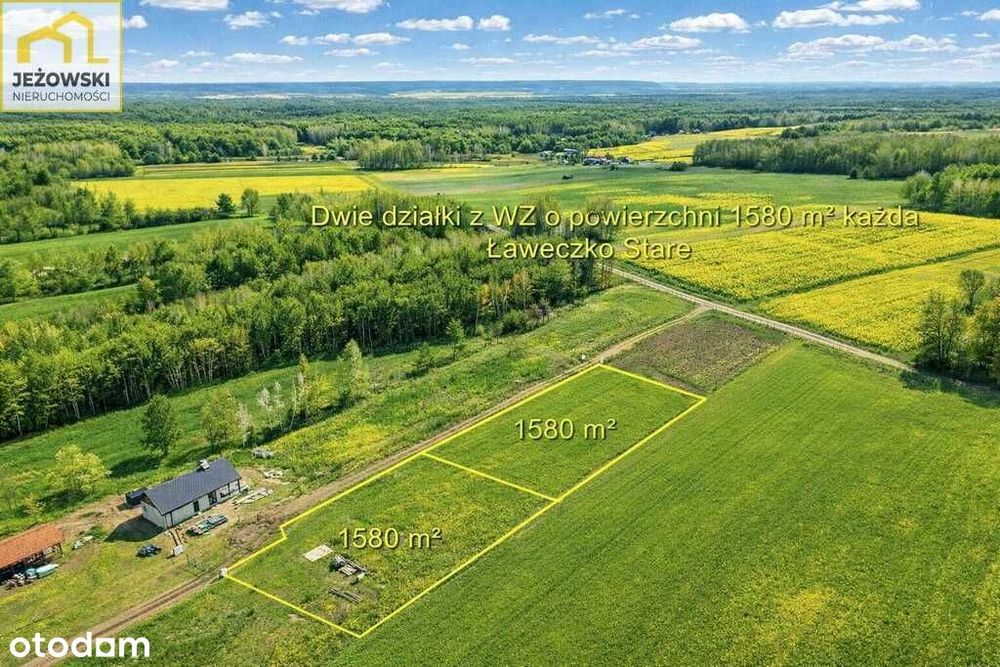 Działka budowlana 16a prąd, woda, Ławeczko Stare