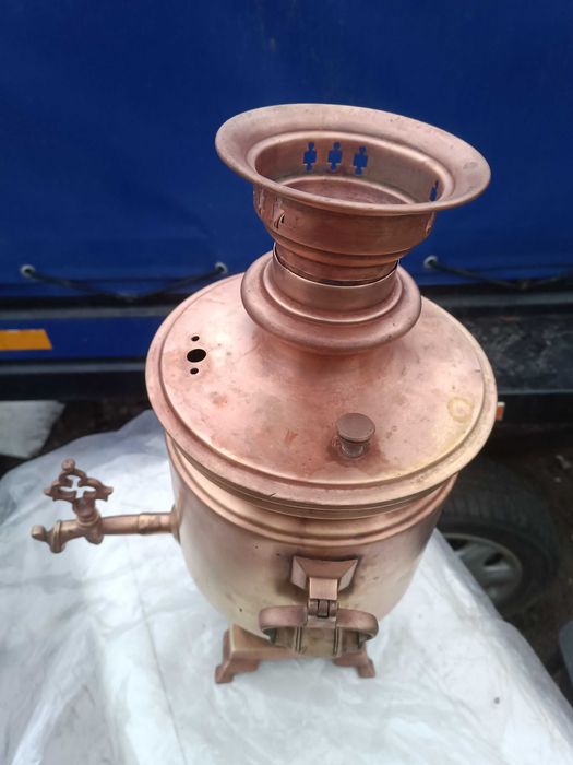 Самовар латунний старий