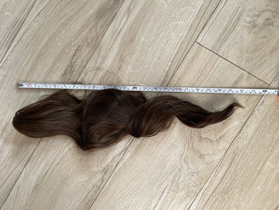 Piękna dopinka do włosów brąz 55 cm