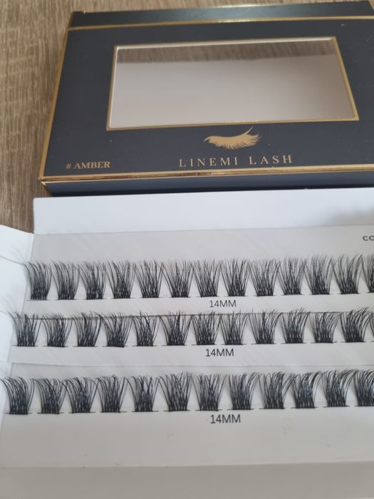 Rzęsy bondingowe LINEMI LASH Amber skręt C 14 mm