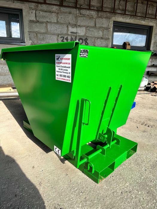 Kontener samowyładowczy 0,5 m3, mulda, pojemnik, koleba na wióry.