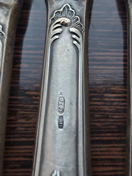 Набор ножей,серебро 875*