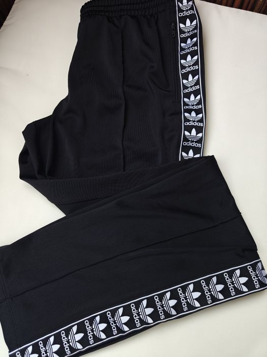 Adidas spodnie dresowe sportowe damskie czarne L