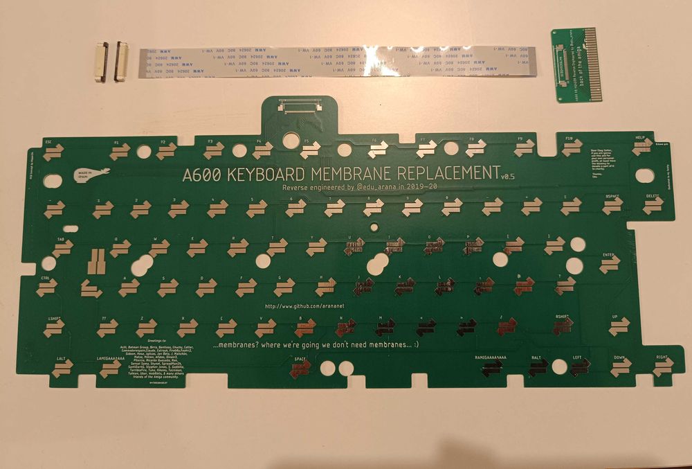 Membrana PCB Amiga 600