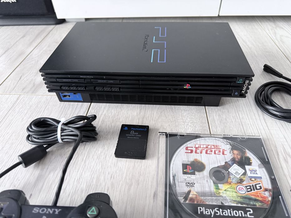 PlayStation 2 PS2 Pad + Karta pamięci + Gry