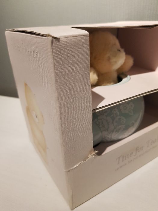 Керамический чайник заварник с плюшевым медведем подарок для друга