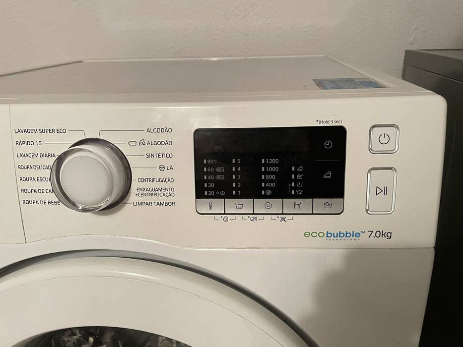 Máquina de Lavar Roupa Eco Bubble, 7 kg