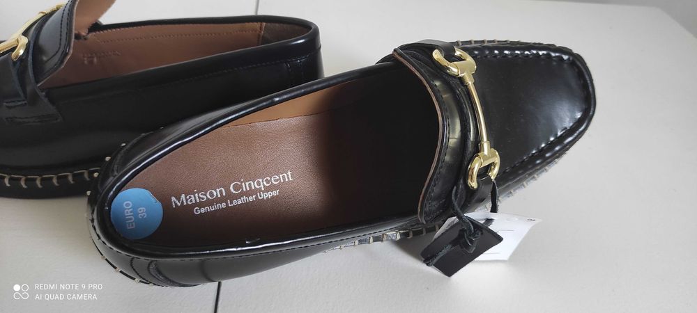 MAISON CINQCENT mokasyny Premium NOWE Skóra