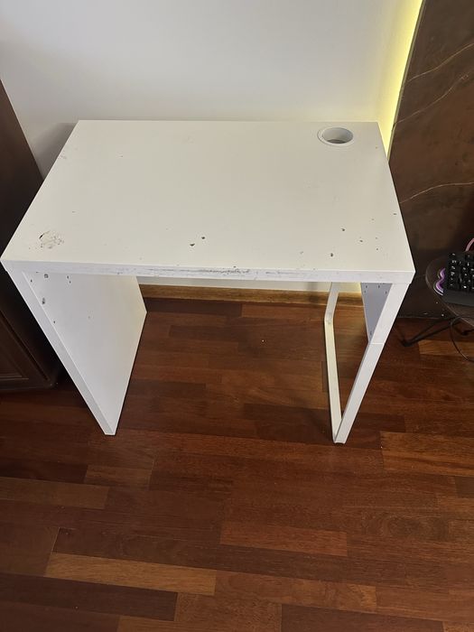 Biurko ikea białe bez szuflad