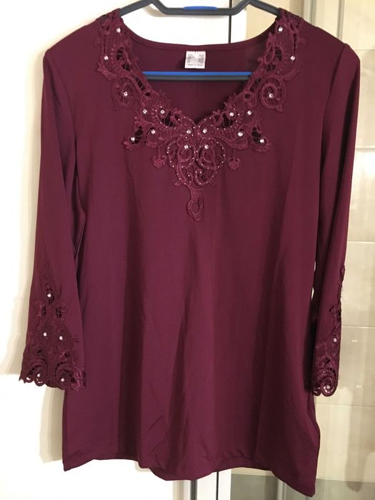 Elegancka damska bluzka z cyrkoniami R S