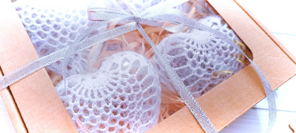 Serduszka rękodzieło ręcznie robione bombki na choinkę