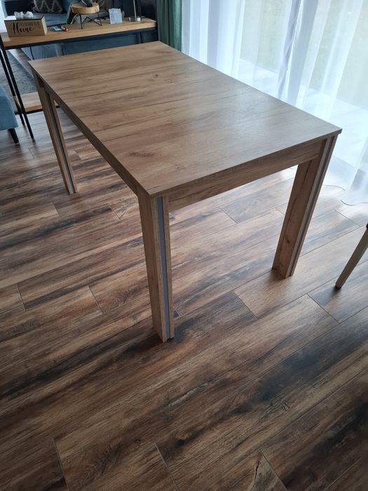 Stół rozkładany złoty dąb lub szary 90x75 180x75. Rezerwacja.