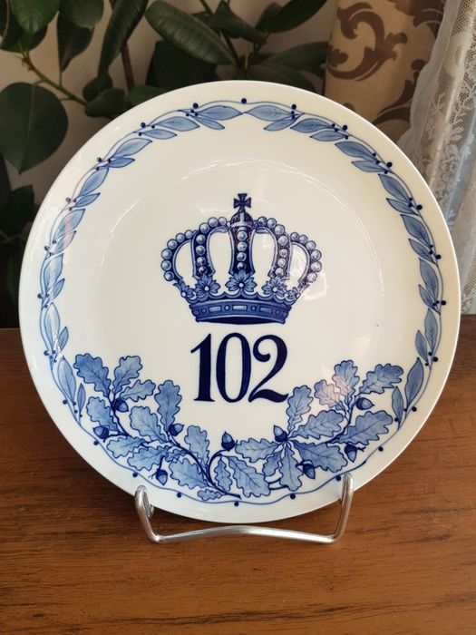 Talerz Patera Miśnia porcelana Miśnieńska 102 pułk
