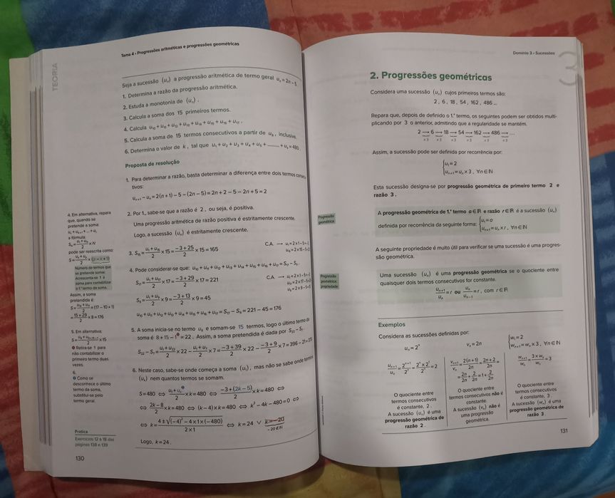 Livro como novo "Guia de estudos matemática A 11°ano"
