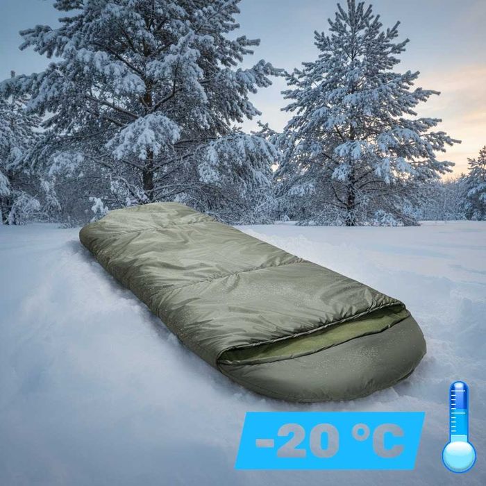 Спальний мішок до -20°C Фліс Водонепроникний, Зимовий