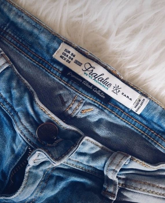 Jeansy rurki skinny jeans Zara 36 S