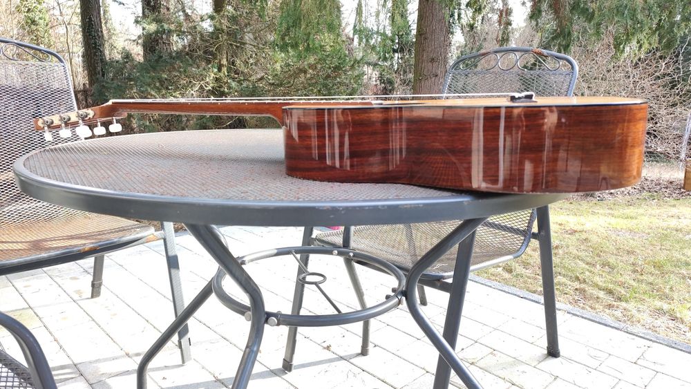 Höfner (?) Germany 70s Piękna gitara klasyczna Palisander lity świerk