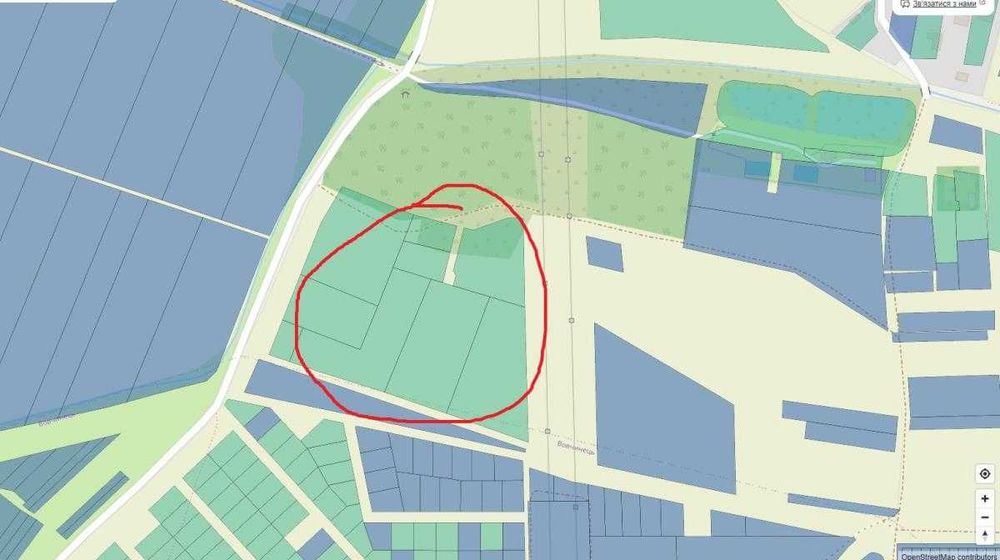 Земля в с.Колодіївка. поруч з с.Вовчинець