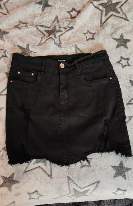 Джинсовая юбка чорна