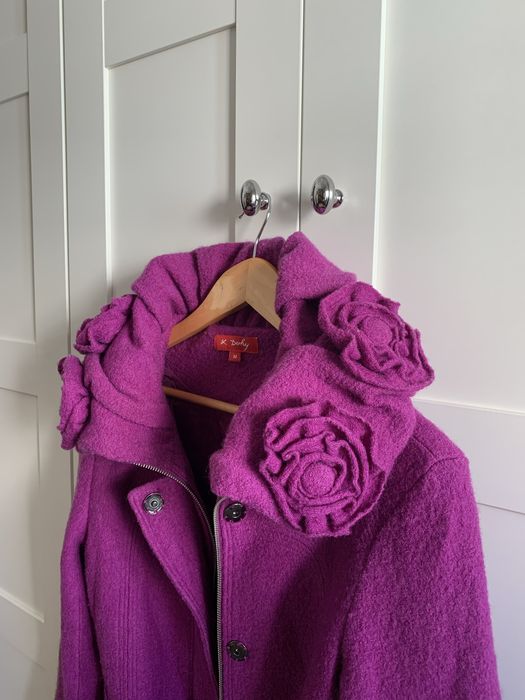 Casaco comprido 100% lã