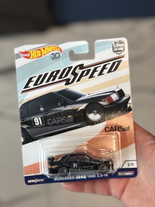 Hot Wheels Premium Mercedes 190E 2.5-16 Euro Speed PROJECT Cars