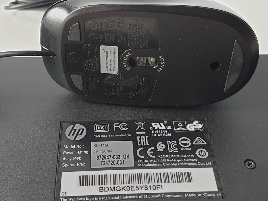 Клавіатура HP 672647-003+миша 674316-001 SM-2022