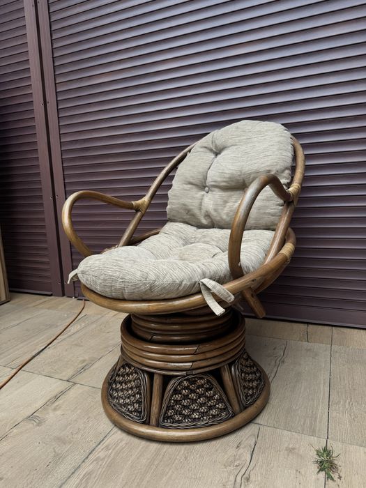 Fotel obrotowy wypoczynkowy rotan  Calamus Rotan Fotel obrotowy