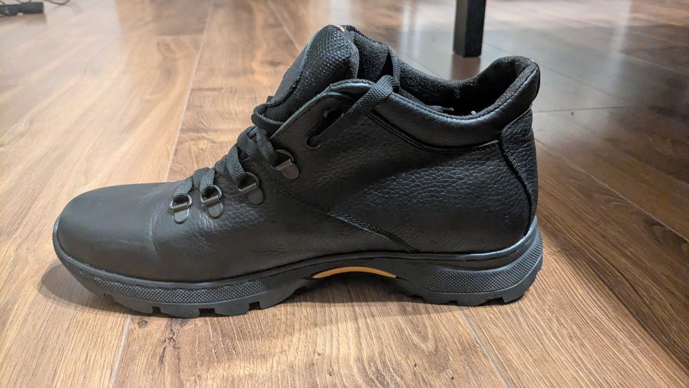 Ecco шкіряне зимове утеплене чоловіче взуття