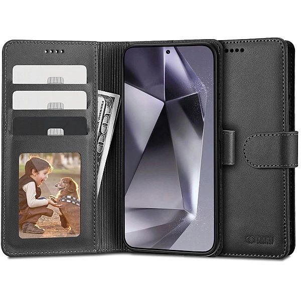 Etui Tech-Protect Wallet na Samsung Galaxy S24+ - czarne