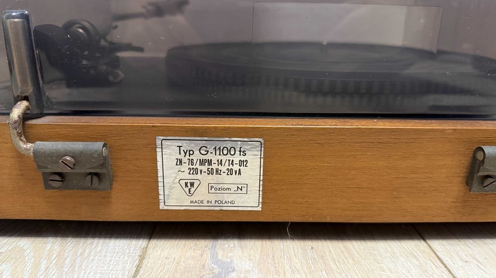 Gramofon Unitra Daniel G-1100 FS ! IDEALNY STAN ! Sprawny ! Okazja !!